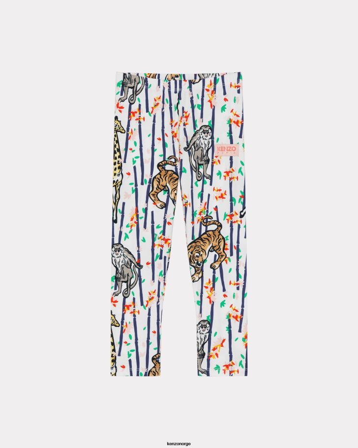 Kenzo klær barn ecru bambus leggings DVNVN721