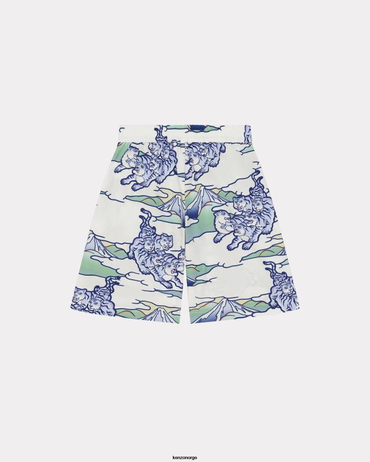 Kenzo klær barn ecru regnbuebermudashorts DVNVN762