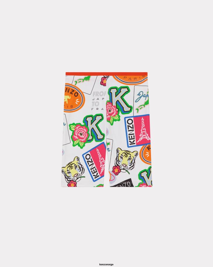 Kenzo klær barn ecru reisesykkelshorts DVNVN761