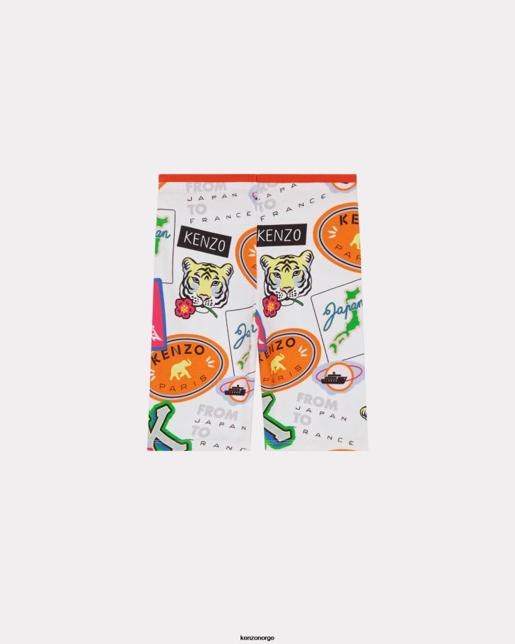 Kenzo klær barn ecru reisesykkelshorts DVNVN761