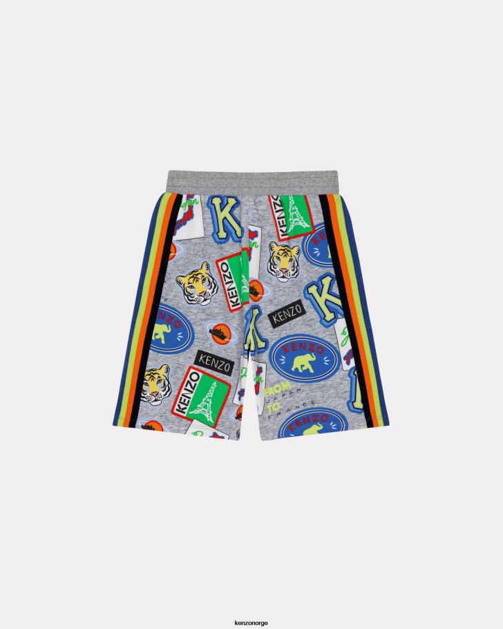 Kenzo klær barn ecru travel' fleeceshorts DVNVN743