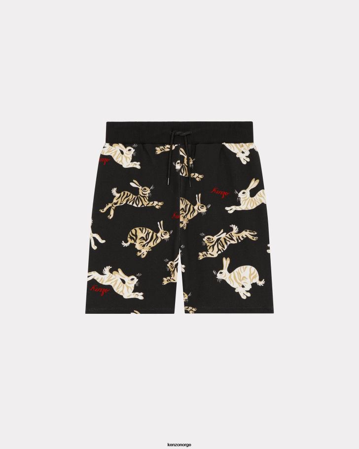 Kenzo klær barn svart kinesisk nyttår capsule-shorts DVNVN727