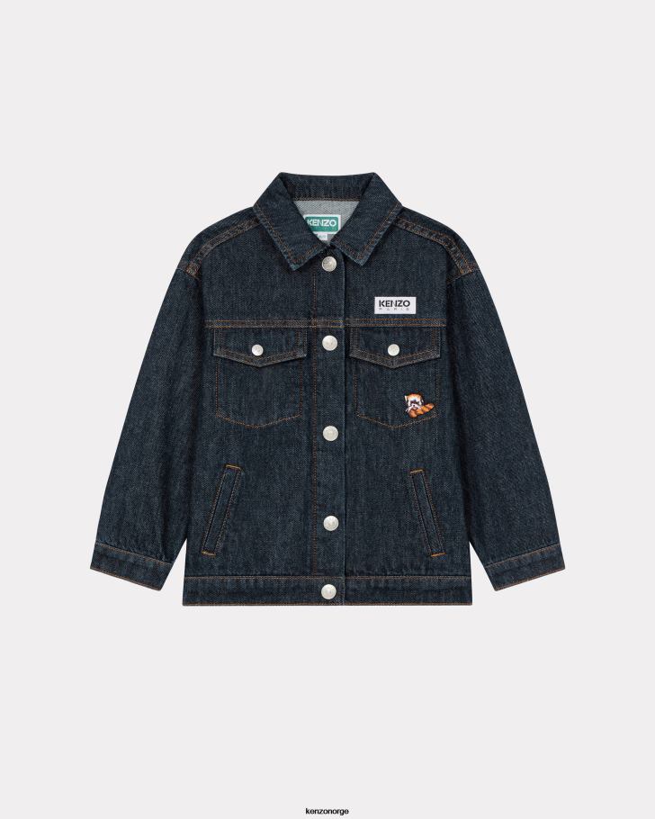 Kenzo klær barn kongeblå mount fuji' denimjakke DVNVN763