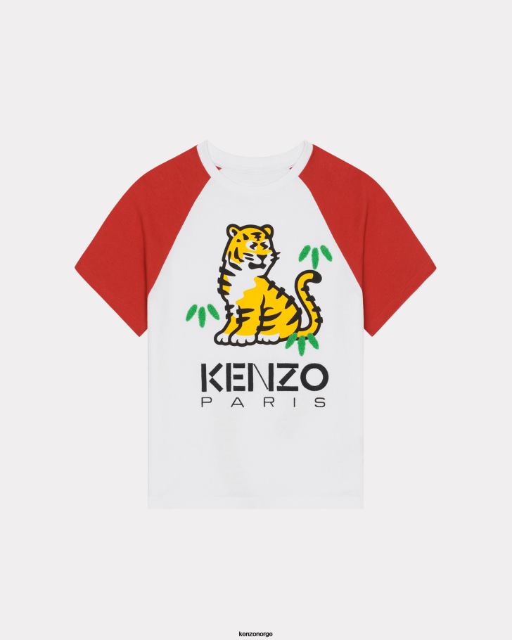 Kenzo klær barn hvit kotora t-skjorte DVNVN744