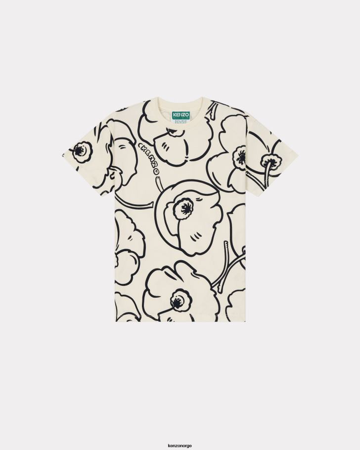 Kenzo klær barn krem capsule high summer' blomstrende t-skjorte DVNVN712