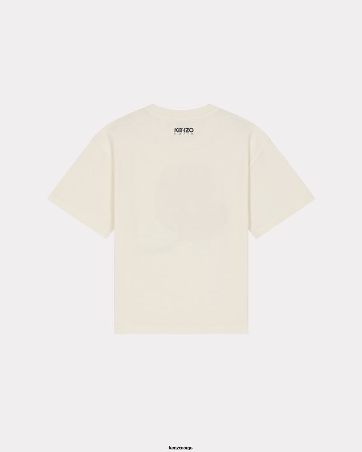 Kenzo klær barn krem capsule high summer' valmue t-skjorte DVNVN705