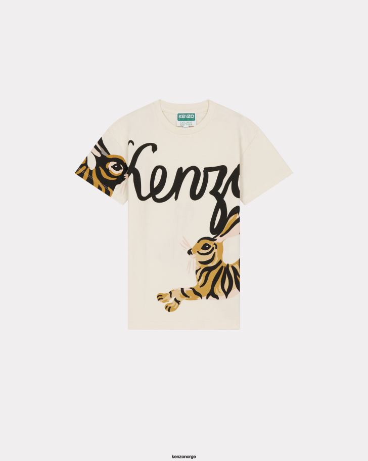 Kenzo klær barn krem kinesisk nyttår capsule' t-skjorte DVNVN794