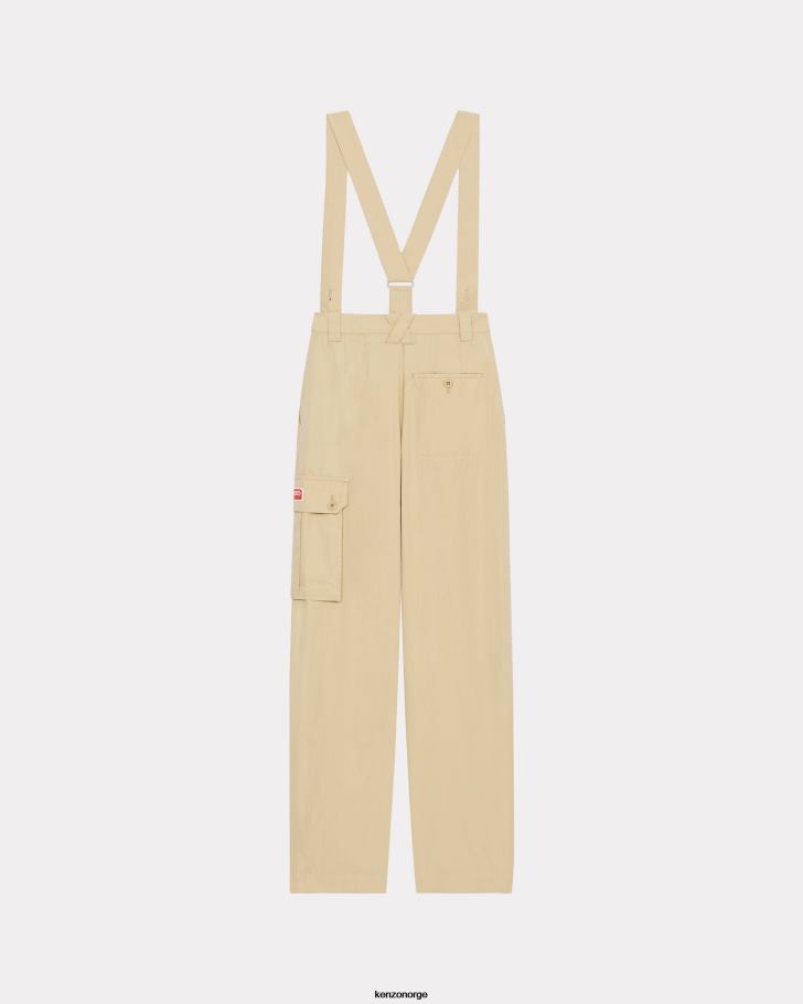 Kenzo klær kvinner beige paris' cargo bukser DVNVN632