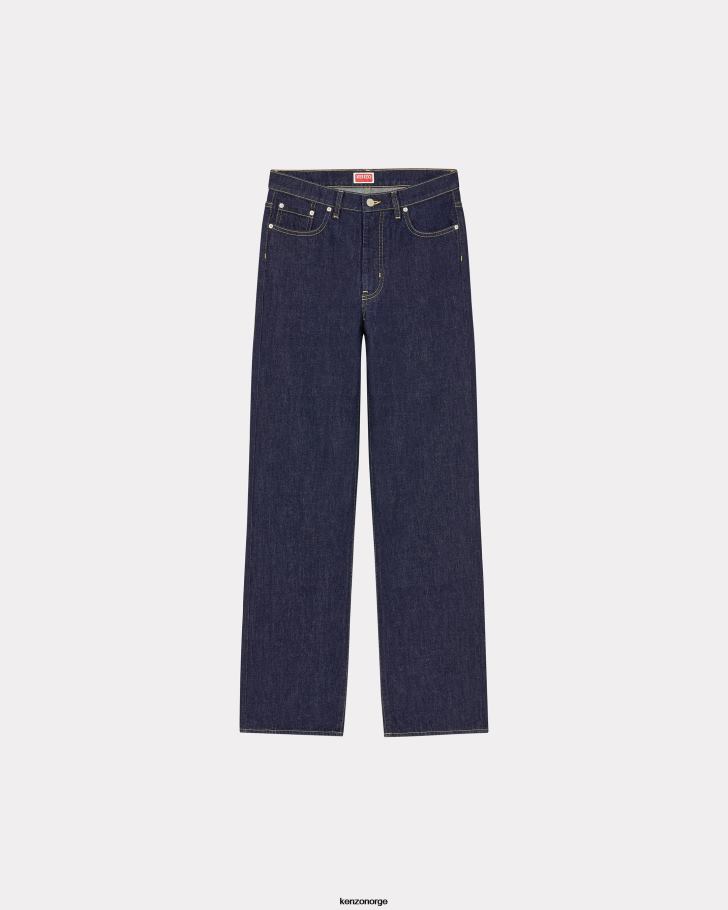 Kenzo klær kvinner blekk asagao jeans med rett passform DVNVN409