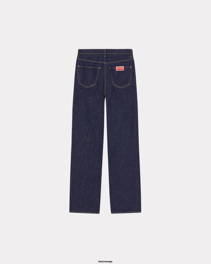 Kenzo klær kvinner blekk asagao jeans med rett passform DVNVN409