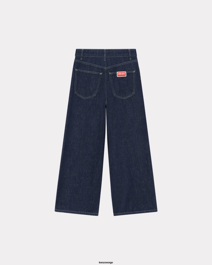 Kenzo klær kvinner skyll blå denim sumire cropped jeans DVNVN593