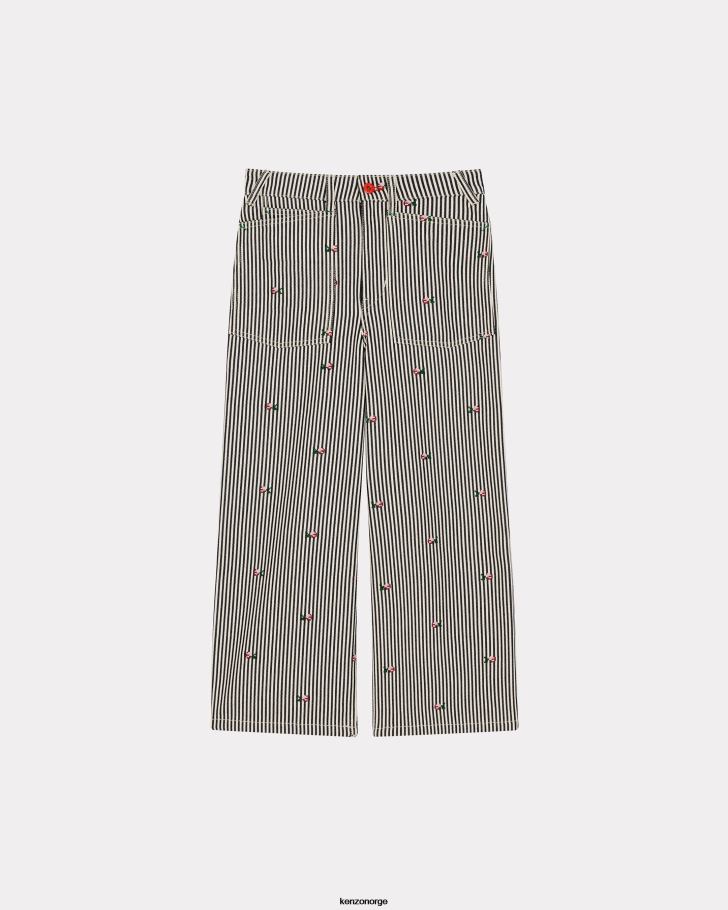 Kenzo klær kvinner skyll blå denim sumire cropped jeans DVNVN684