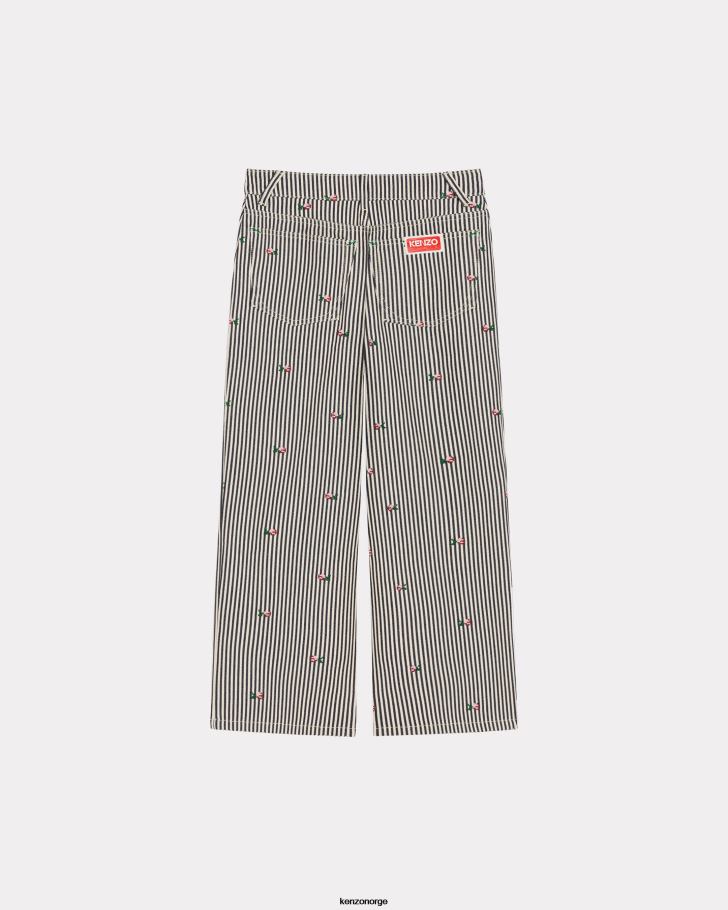 Kenzo klær kvinner skyll blå denim sumire cropped jeans DVNVN684