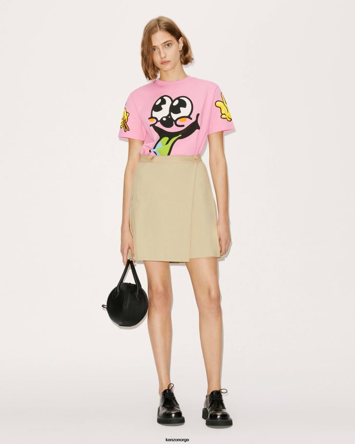 Kenzo klær kvinner beige skater skjørt DVNVN467