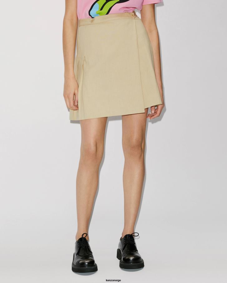Kenzo klær kvinner beige skater skjørt DVNVN467