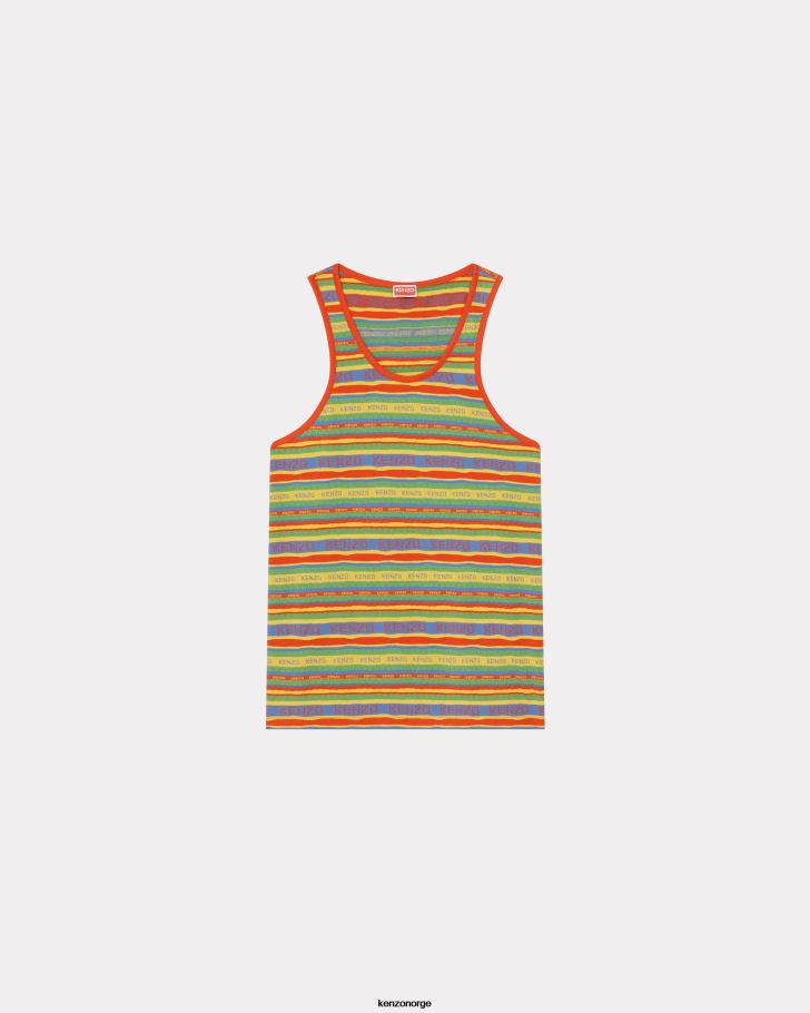 Kenzo klær kvinner gyllen gul surf stripes sin-topp DVNVN161