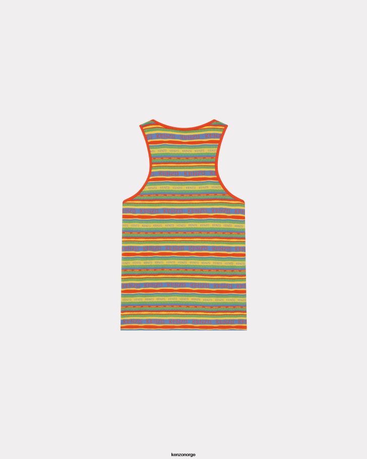 Kenzo klær kvinner gyllen gul surf stripes sin-topp DVNVN161