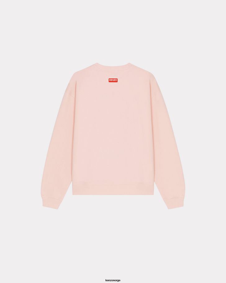 Kenzo klær kvinner bleknet rosa elefant 'varsity jungle' genser DVNVN373