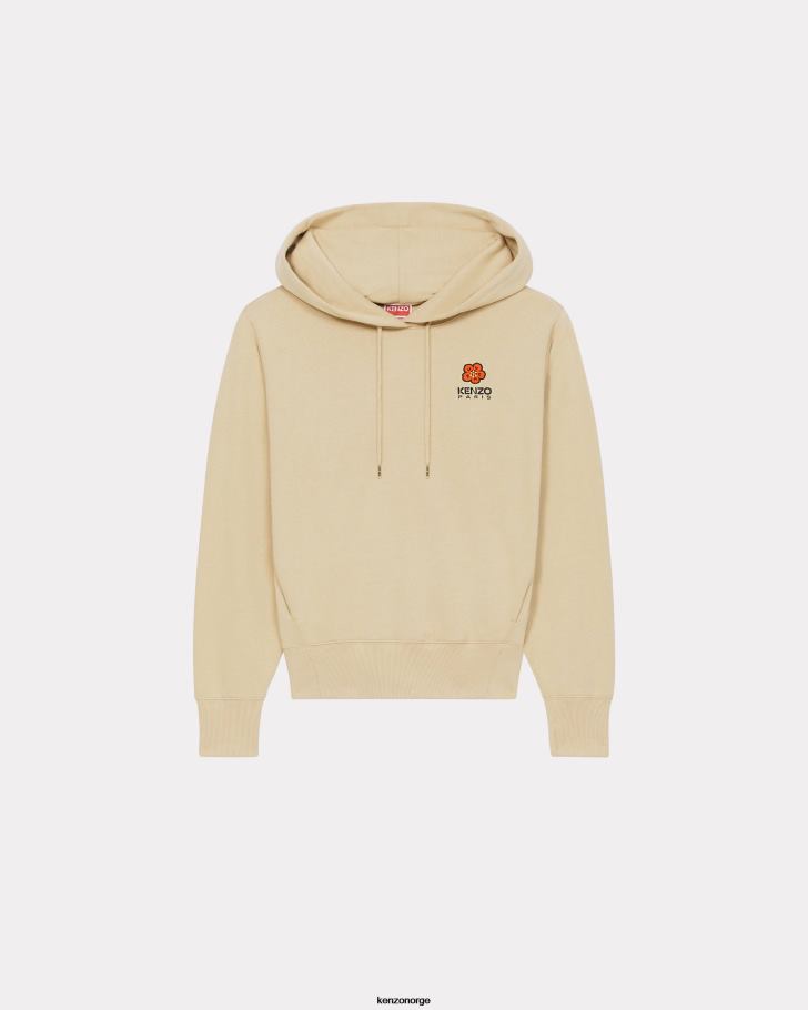 Kenzo klær kvinner kamel hettegenser med boke flower motiv DVNVN424