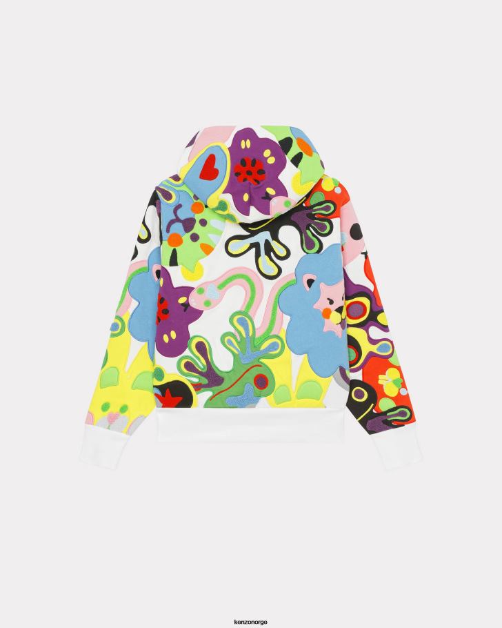 Kenzo klær kvinner off white hettegenser DVNVN430