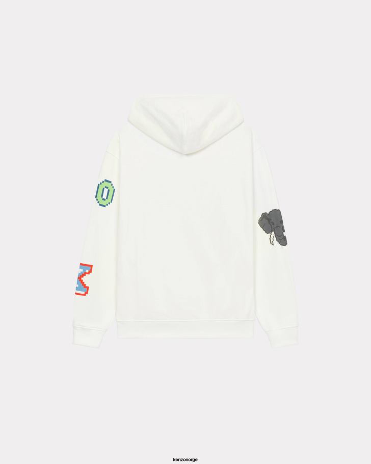 Kenzo klær kvinner off white pixel' hettegenser DVNVN540