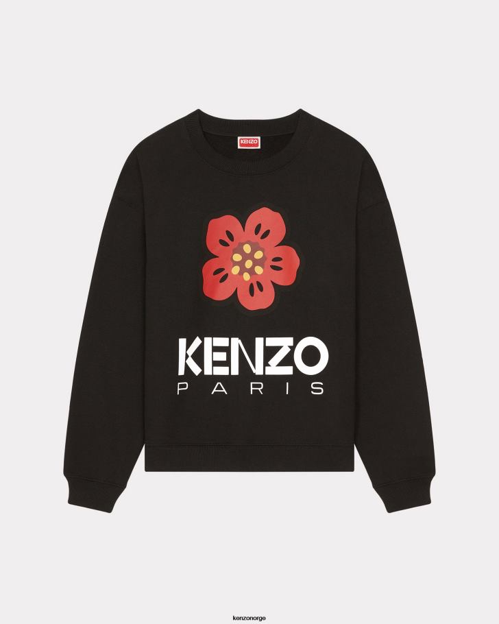 Kenzo klær kvinner svart boke flower' sweatshirt DVNVN495