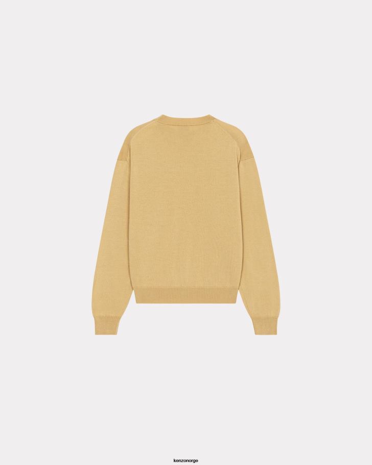 Kenzo klær kvinner beige boke flower' crest ullgenser DVNVN411