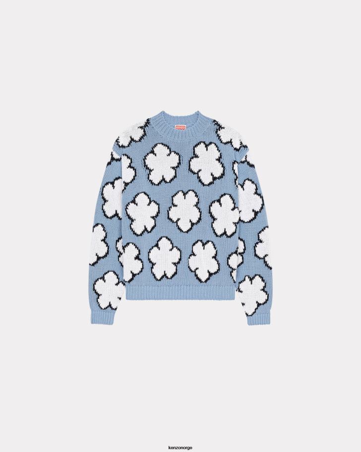 Kenzo klær kvinner cyan boke blomstergenser DVNVN597