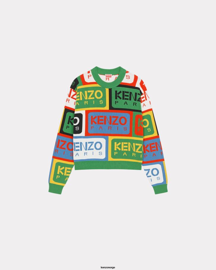 Kenzo klær kvinner flerfarget etikettens jumper DVNVN410