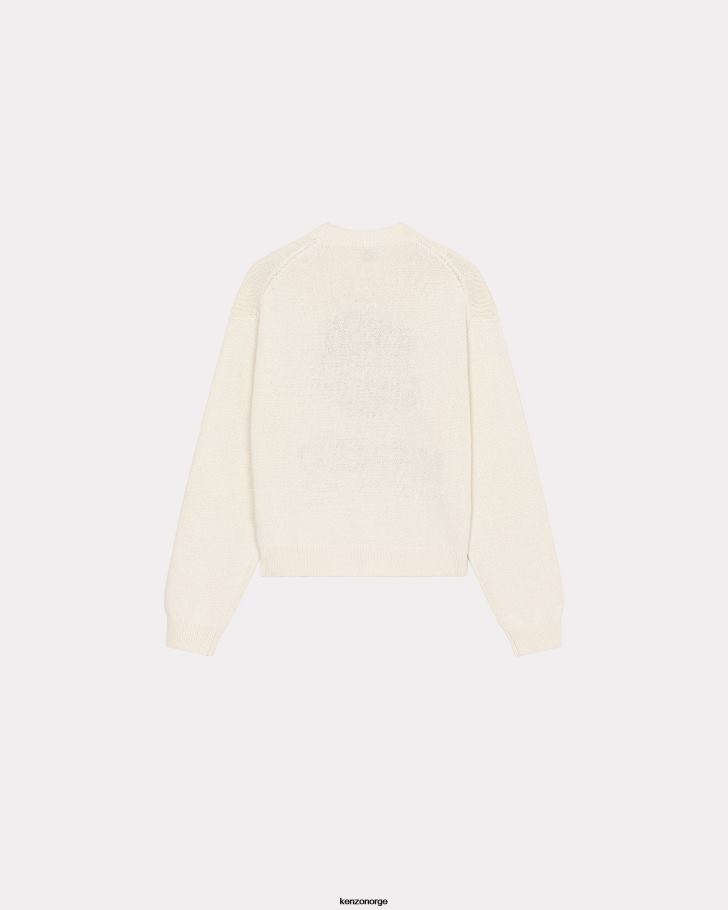 Kenzo klær kvinner off white genser med bokeblomst DVNVN499