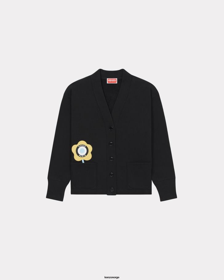 Kenzo klær kvinner svart target' cardigan DVNVN505