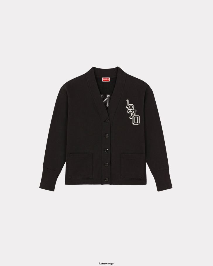 Kenzo klær kvinner svart varsity jungle' tiger cardigan DVNVN503