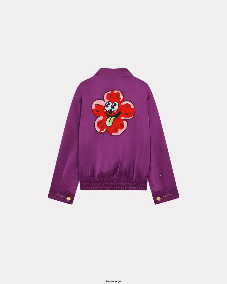 Kenzo klær kvinner beige boke vendbar jakke DVNVN570
