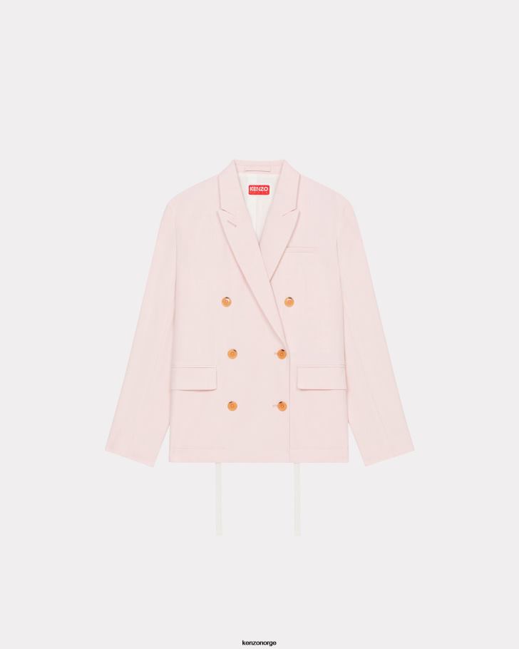Kenzo klær kvinner bleknet rosa oversize blazer DVNVN371