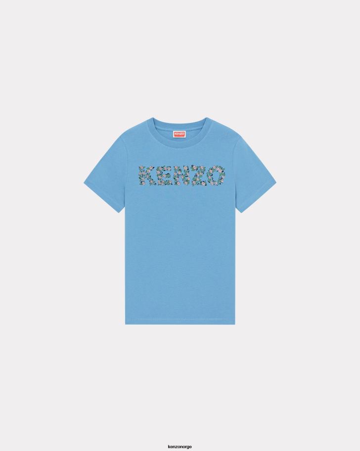 Kenzo klær kvinner cyan T skjorte DVNVN461