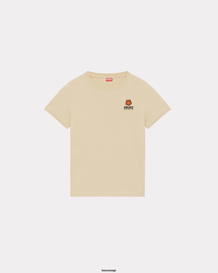 Kenzo klær kvinner kamel boke flower' crest t-skjorte DVNVN432