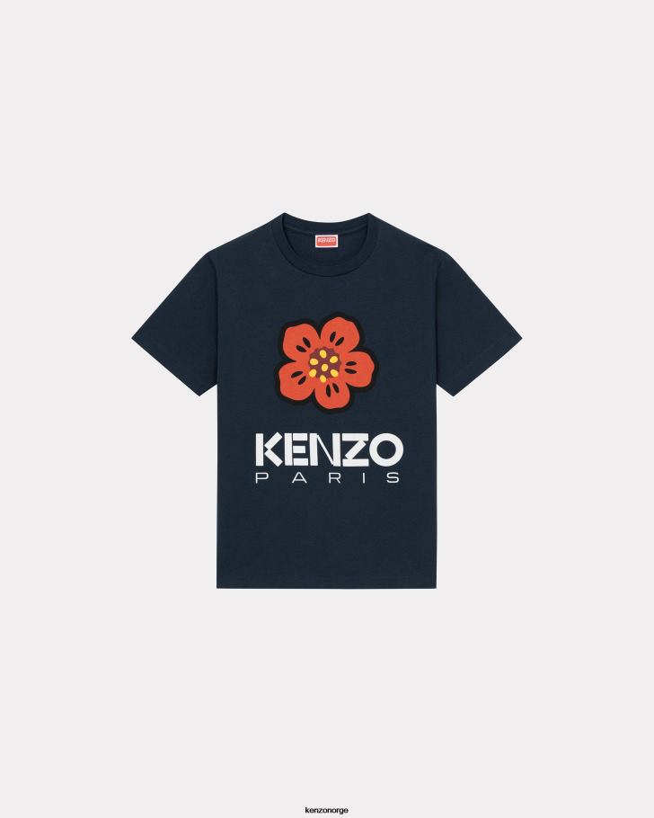 Kenzo klær kvinner midnatt blå boke flower' løs t-skjorte DVNVN404