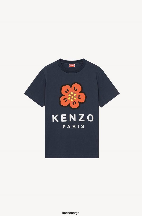 Kenzo klær kvinner midnatt blå boke flower' løs t-skjorte DVNVN678
