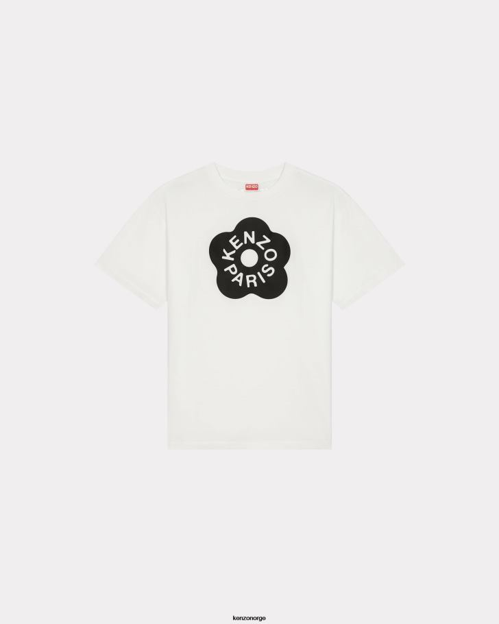 Kenzo klær kvinner off white boke flower 2,0' oversized t-skjorte DVNVN376