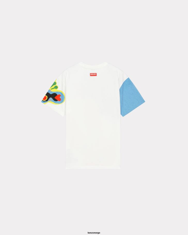 Kenzo klær kvinner off white oversize t-skjorte DVNVN602