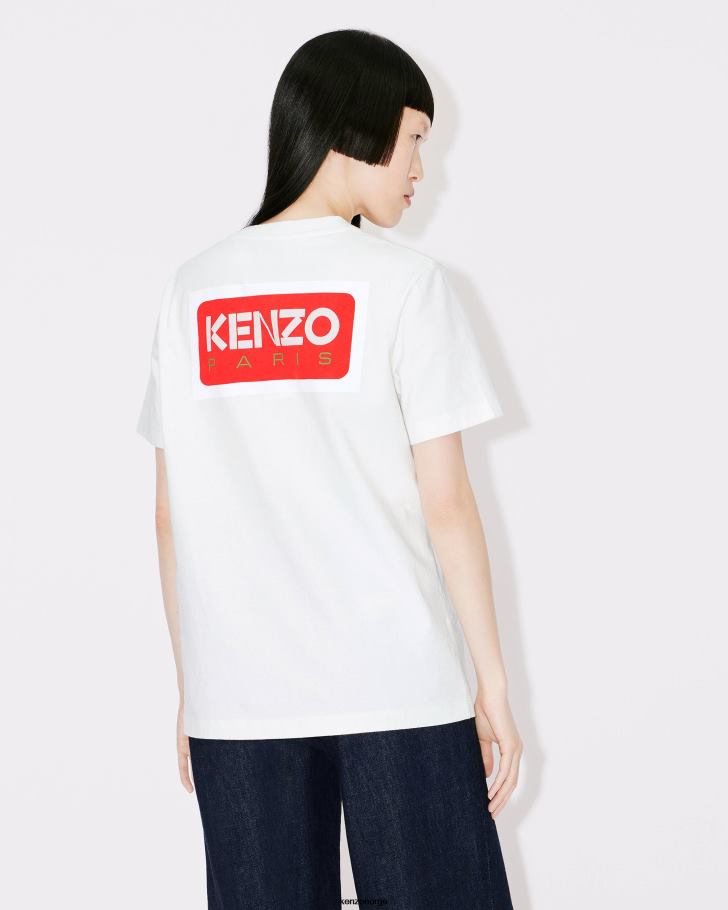 Kenzo klær kvinner off white paris løs t-skjorte DVNVN463