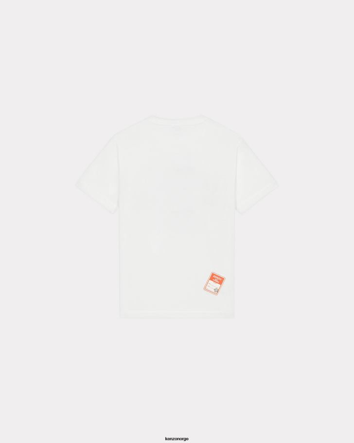 Kenzo klær kvinner off white rue vivienne' løs t-skjorte DVNVN477