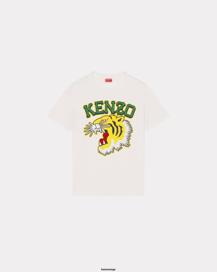 Kenzo klær kvinner off white varsity jungle' tiger t-skjorte DVNVN476
