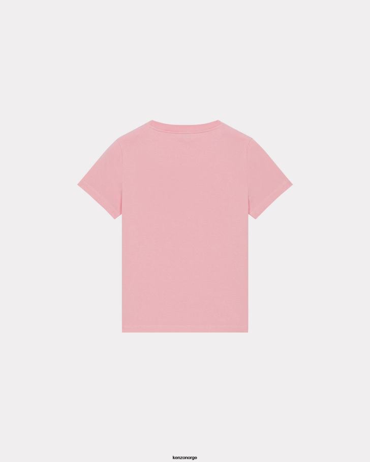 Kenzo klær kvinner rose boke flower' crest t-skjorte DVNVN422
