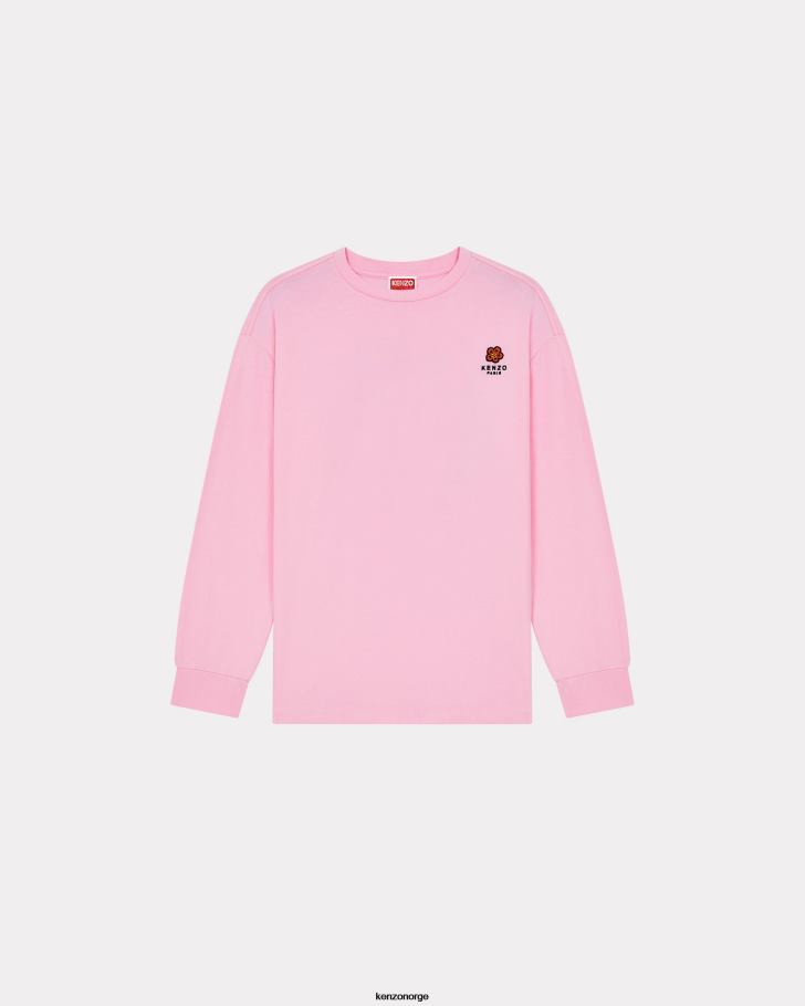 Kenzo klær kvinner rose boke flower' crest t-skjorte DVNVN449