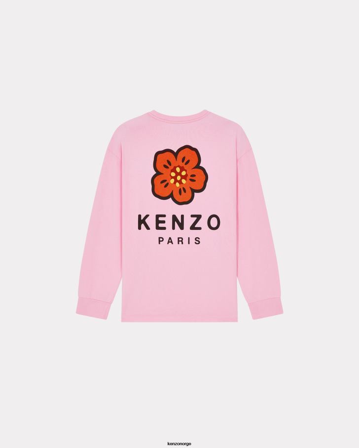 Kenzo klær kvinner rose boke flower' crest t-skjorte DVNVN449