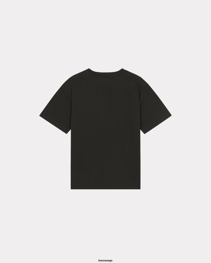 Kenzo klær kvinner svart oversized paris t-skjorte DVNVN611