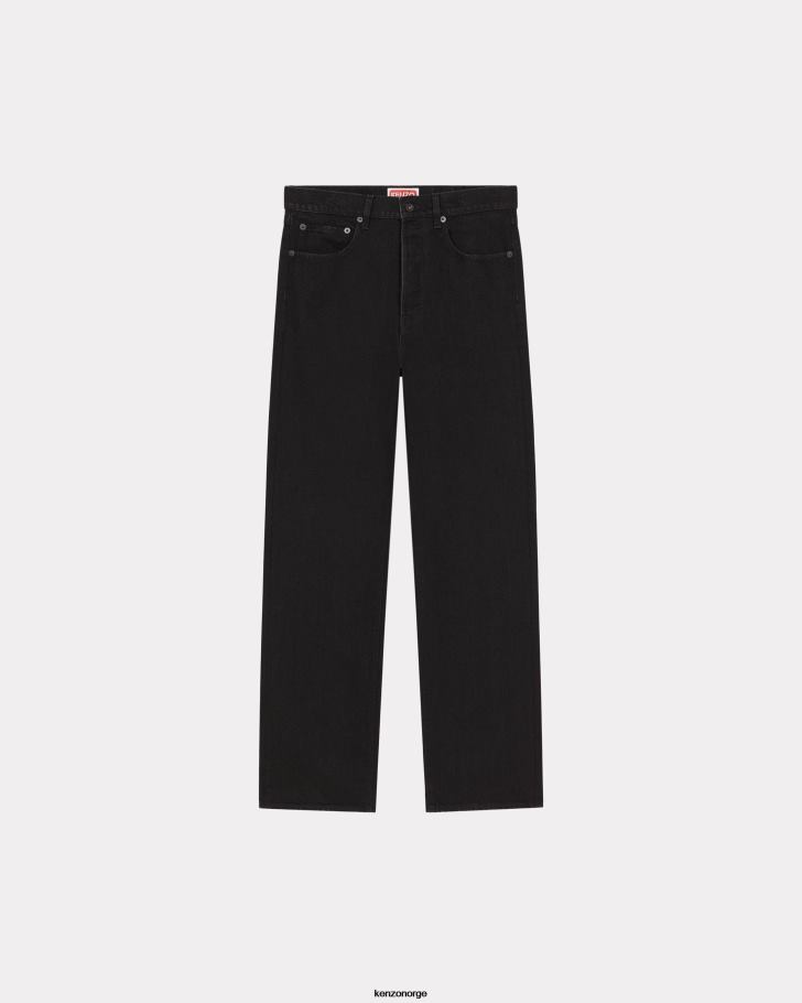Kenzo klær menn skyll svart denim bare slim jeans DVNVN82