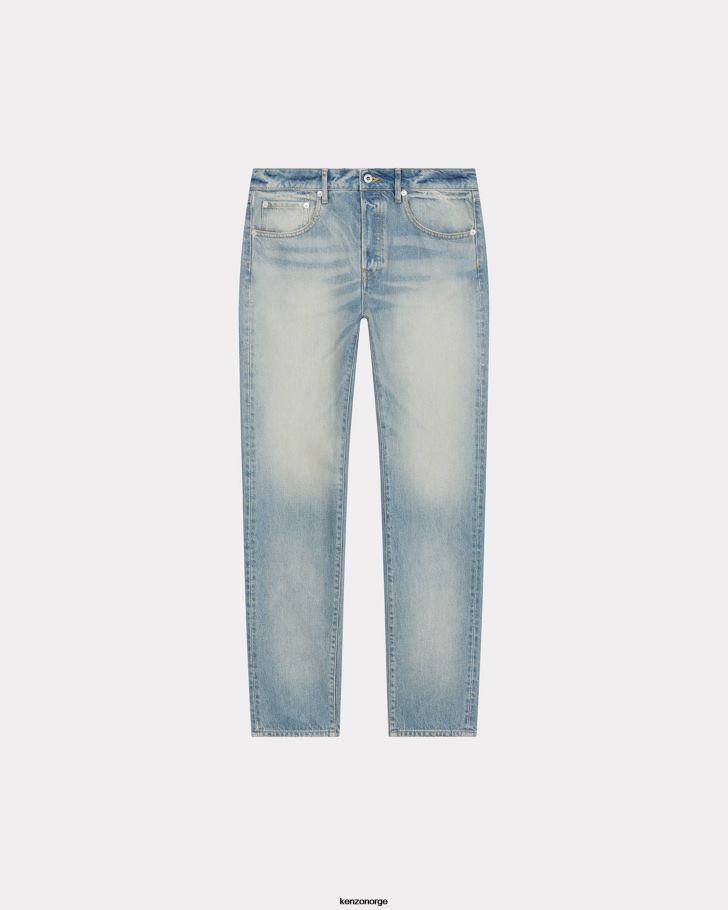 Kenzo klær menn stein bl skittenblå denim bare slim-fit jeans DVNVN169
