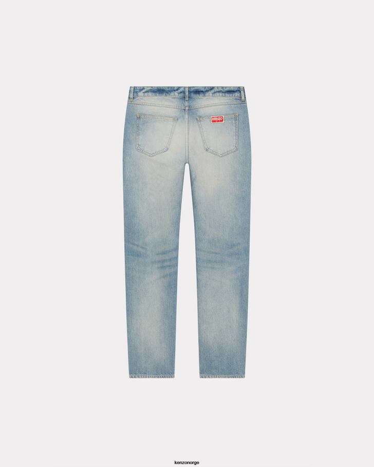 Kenzo klær menn stein bl skittenblå denim bare slim-fit jeans DVNVN169
